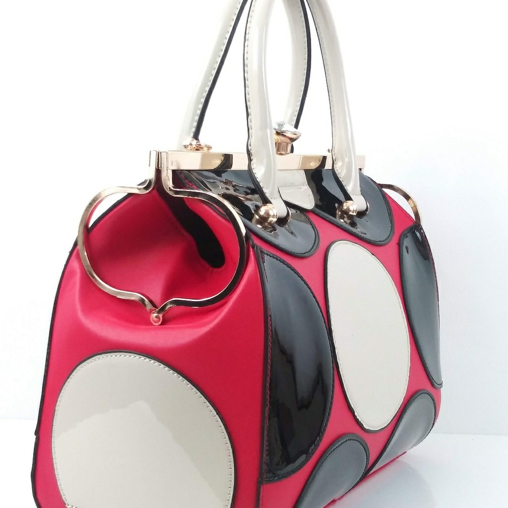 Top Handle XL Multicolored Purse - Picture 3 of 4